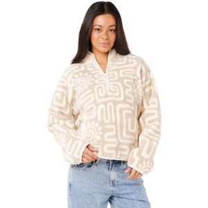 2025 Rip Curl Dames Sunset Luau 1/4 Zip Polar Fleece - Bone