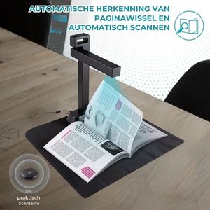 Smart Boekenscanner - Documentenscanner via USB - Zwart