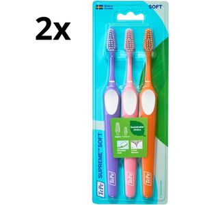 TePe Tandenborstel Supreme Soft - 2 x 3 stuks - Voordeelverpakking