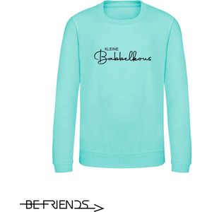 Be Friends Sweater - Kleine babbelkous - Kinderen - Mint groen - Maat 3-4 jaar