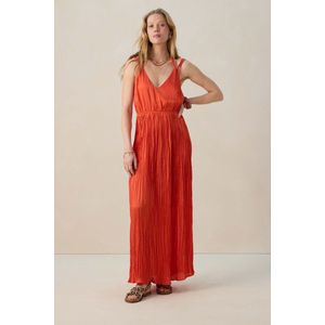 Sissy-Boy - Maxi Jurk - Rood - Mouwloos - Plooien