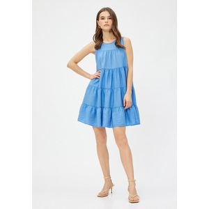 Mini-lengte Gelaagd Volantkleid