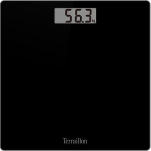 Compacte Ultraplatische Personenweegschaal met Groot LCD-display, Zwart, 180 kg Capaciteit