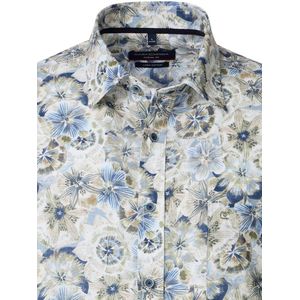 Linnen Casa Moda Gebloemd Overhemd Kent Kraag 454404200-300 - M
