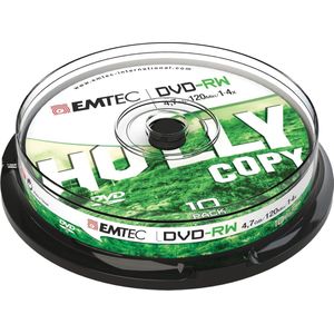 EMTEC - DVD-RW - Herschrijfbare DVD - 4,7 GB - Spindelverpakking