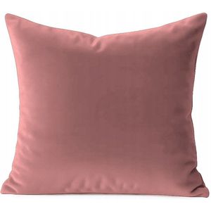 Decoratieve Velours Kussensloop 40x40 cm - Zacht Roze