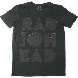 Radiohead - Debossed Note Pad Heren T-shirt - L - Zwart