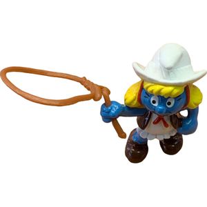 Smurfin speelfiguur als cowboy - Cowgirl - 20147 - Schleich - 5,5 cm