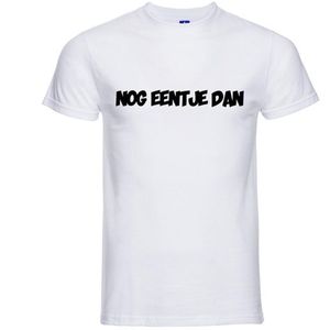 Nog eentje dan T-shirt - 100% Katoen - Maat XL - Classic Fit - Wit