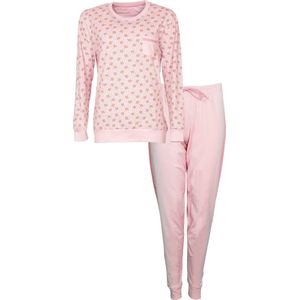 Irresistible Dames Pyjama - 100% Katoen - Licht Roze - Maat L