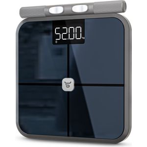 Sacoma Sensor Weegschaal Personenweegschaal Digitaal - Slimme Weegschalen met 28x Lichaamsanalyse - Incl. App en Handvat