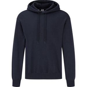 Fruit Of The Loom Volwassenen Unisex Klassiek basissweater Met Capuchon (Donker Marine)