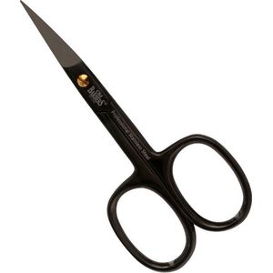 Old Barbers Professionele Nagelschaar- Gebogen -9,5 cm.- Gun Metal + Luxe lederen Etui