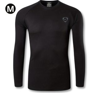 Nivard Rash Guard - Surf Shirt - Zwemkleding - UV Beschermende Kleding - Voor Zwemmen - Surfen - Duiken - Zwart - Maat M