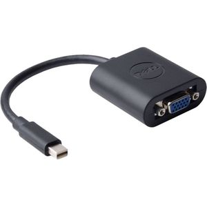 DELL - Mini displayport naar VGA adapter - 1080P - 1920x1080 - Zwart - P/N: 470-13630