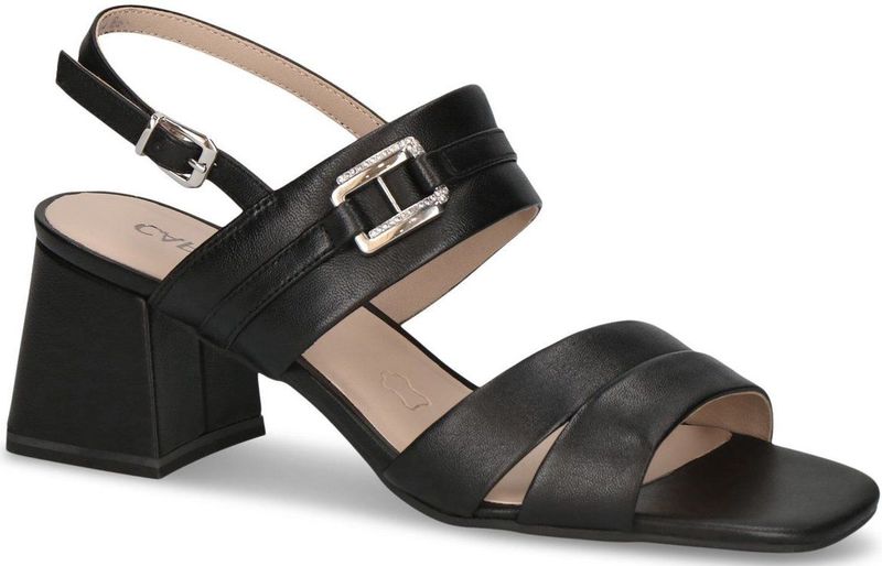 Caprice - 9-28301-44 - Sandaal - G-breedte - Blokhak 6,5 cm - Hoogwaardig Leer