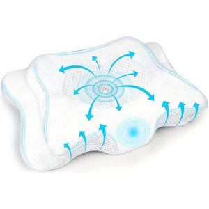 Xerolax Anti Snurk Kussen - Snore Stopper - Kussen Zij Slaper - Anti Snurk - Tegen Snurken - Apneu Kussen - Wit