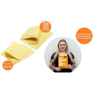 10x XXL Tattoo Oefen Huid 20 x 30cm en 3mm Dik | Kunsthuid | Extra Realistische Siliconen Oefenhuid | Siliconen Oefenhuid| Extra Realistisch | Praktijkhuid | Oefen huid | Nephuid | Fake Practice Skin | Microblading, PMU, Tatoeage Huid Tattoo Skin