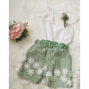 Baby - Pakje - Groen -Twee Delig - Maat -104