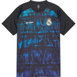 Real Madrid Trainingsshirt Heren - Maat XL - Sportshirt Volwassenen - Blauw