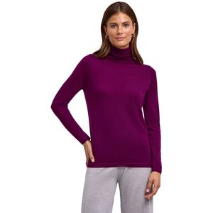 FALKE - Favorites X-Fine Roll Neck - Coltrui - Rood - Dames