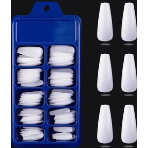 Nepnagels | set van 100 stuks | wit | verschillende maten plaknagels | Sparkolia
