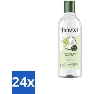 Timotei - Shampoo - Aloä Vera & Kokosolie - Hydraterend - 300ml - Voordeelverpakking - 24 stuks