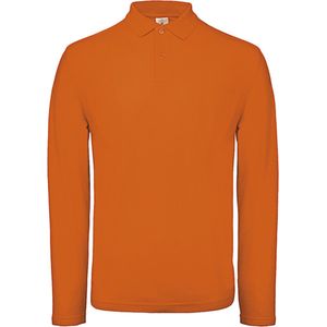 Men's Long Sleeve Polo ID.001 Oranje merk B&C maat 3XL