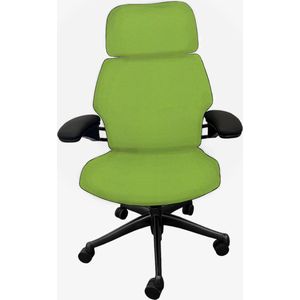 Humanscale Freedom Limoen -bureaustoel met hoofdsteun - ergonomische bureaustoel