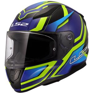 LS2 FF353 Rapid II integraalhelm Flitz fluor geel blauw XS
