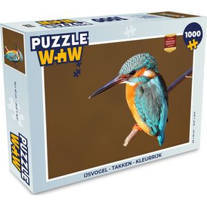 Puzzel IJsvogel - Takken - Kleurrijk - Legpuzzel - Puzzel 1000 stukjes volwassenen