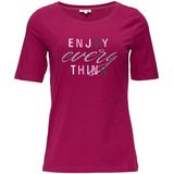 s.Oliver - T-shirt - Maat XS - Vrouwen - 44E2 LILAC/PINK - katoen