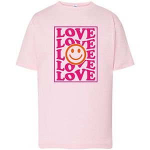Kids - T-Shirts - Love Love Love-Roze-152
