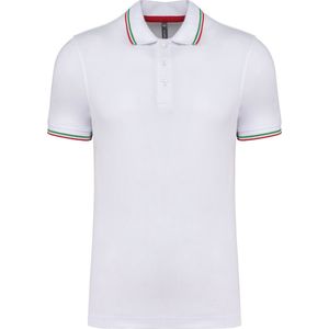 Kariban Polo korte mouwen K250 - White / Red / Green - XL