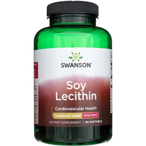 Swanson - Sojalecithine Non-GMO - Voedingssupplement - 90 Softgels