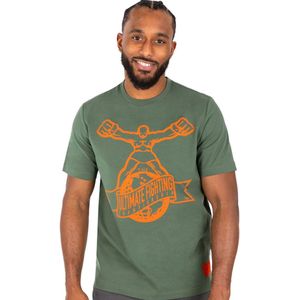 UFC by Venum Ulti-Man T-Shirt Kaki Oranje - S