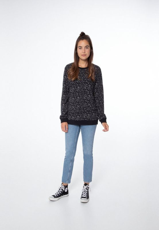 Protest Prtxuno – Trui Dames – Lange mouwen – Ronde hals – True Black