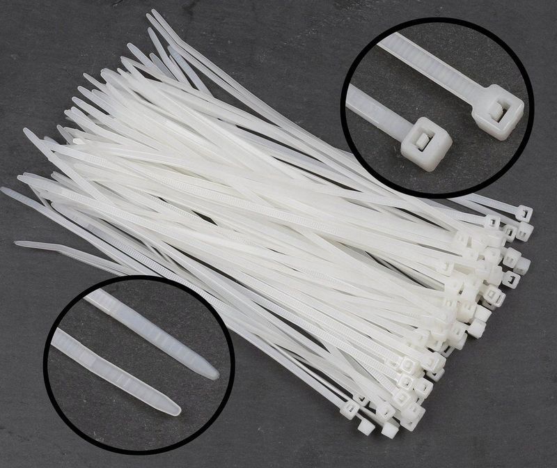 Erko - Kabelbinders - Wit - 3,6x200mm - 100 stuks