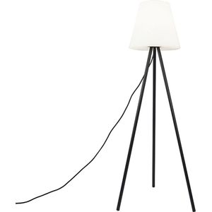 QAZQA virginia - Design Tripod | driepoot vloerlamp | Staande Lamp - 1 lichts - H 135 cm - Zwart - Buitenverlichting
