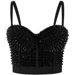 Banned - Xenia Crop top - XS - Zwart