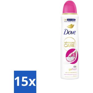Dove – Deodorant Spray – Dragon Fruit & Coconut Cream – 150 ml - Bulkverpakking - 15 stuks