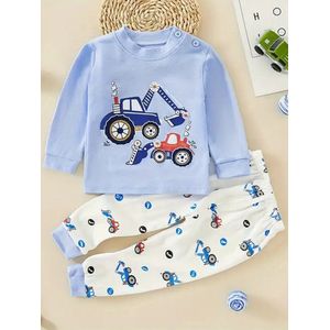 Baby/peuter pyjama set, 9-12 maanden, 100 procent katoen.