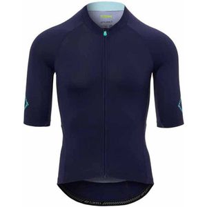Giro Chrono Elite Korte Mouw Wielertrui Blauw L Man