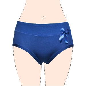 Dames slips 3 pack Fine woman katoen effen donker blauw XXL