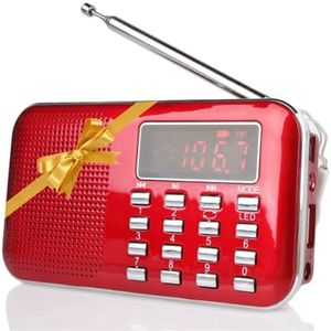 Draagbare AM/FM radio met MP3-speler en oplaadbare batterij - Compact en lichtgewicht