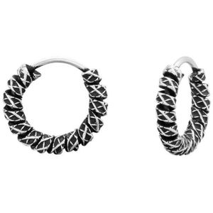 Aramat Jewels Oorringen - Zilveren Bali Oorringen - Stijlvol en Veelzijdig - Zilver - Mannen - Kinderen - 2