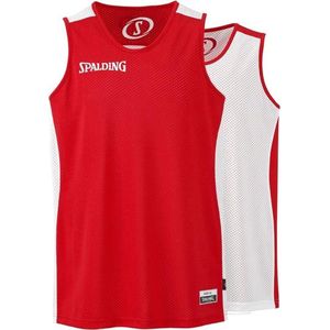 Spalding Essential Reversible Shirt - Wit / Rood