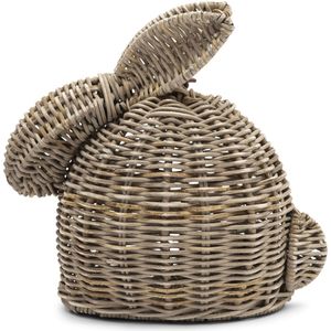Riviera Maison Paashaas Beeld rotan handgevlochten beeldje - Eater Bunny paasdecoratie landelijk