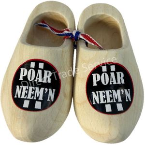 Mini houten klompjes Poar Neem'n ter decoratie van auto, vrachtwagen, truck, tractor, caravan, enz