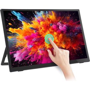Draagbare Touch Screen Monitor 13 Inch 1080P FHD 10 Punt Touch Screen Gaming Monitor Extender 60Hz USB C Externe Monitor Ultra Slank Tweede Reis Monitor voor PC Telefoon